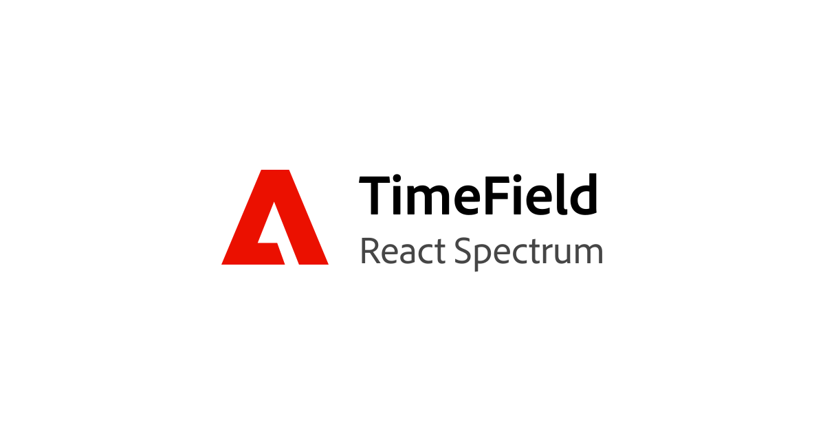 TimeField | React Spectrum